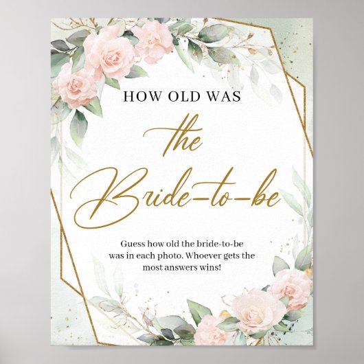 Hoe oud was de 'Bride-to-be'? Poster (Voorkant)
