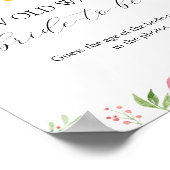 Hoe oud was de bruid Bridal Shower spel Poster (Hoek)