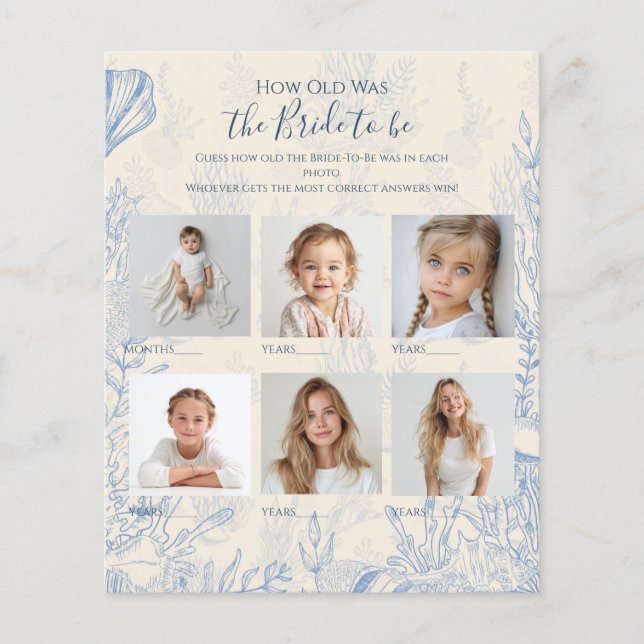 Hoe oud was de bruid Bruidsmeisje borrel (Voorkant)