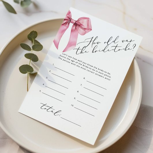 Hoe oud was de bruid Pink Bow elegant spel