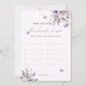 Hoe oud was de bruid Vrijgezellenfeest spel Kaart (Voorkant)