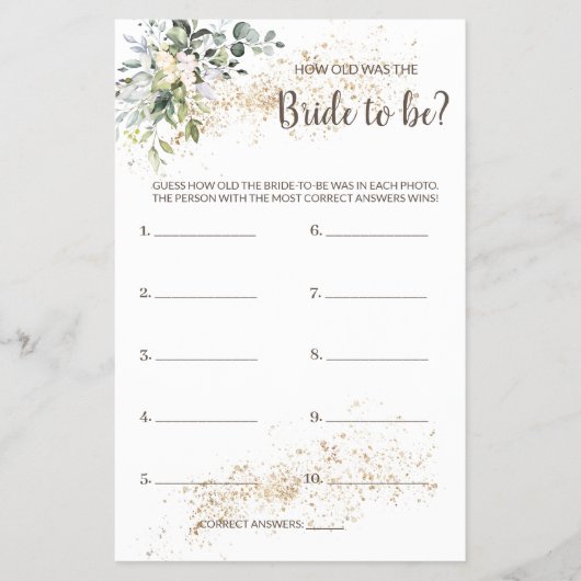 Hoe oud was de Kaart van het kruidenschoenenspel? (Voorkant)