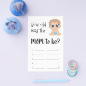Hoe oud was de moeder? Baby jongen Flyer (Enkel)