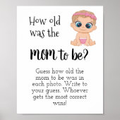 Hoe oud was de moeder? Baby meisje Poster (Voorkant)