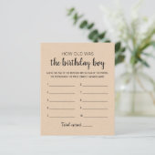 Hoe oud was de wedstrijd van Birthday boy Birthday (Staand voorkant)