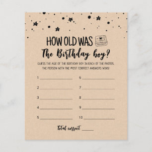 Hoe oud was de wedstrijd van Birthday boy Birthday