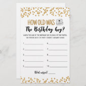 Hoe oud was de wedstrijd van Birthday boy Birthday (Voorkant / Achterkant)