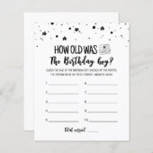 Hoe oud was de wedstrijd van Birthday boy Birthday (Voorkant / Achterkant)