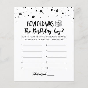 Hoe oud was de wedstrijd van Birthday boy Birthday