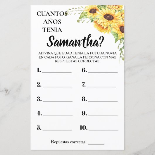 Hoe oud was haar vrijgezellenfeest engels spaans s (Achterkant)