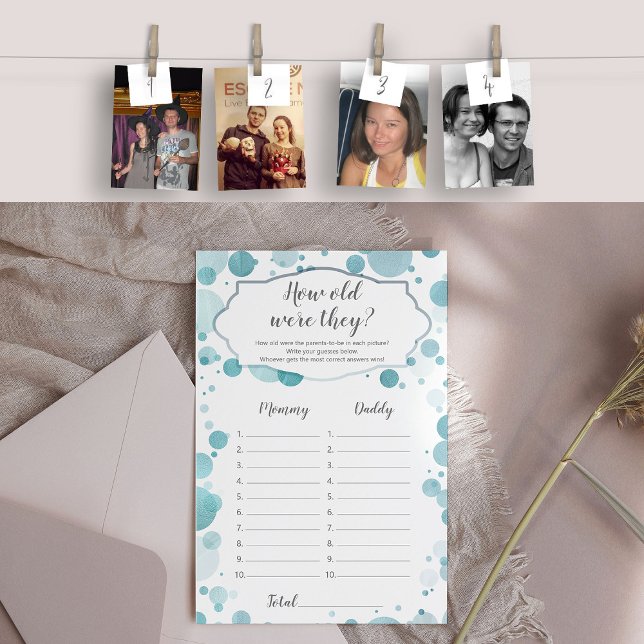 Hoe oud was het Baby shower van Mam Pap Foto Chall (How old were they?)