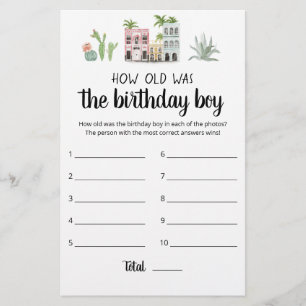 Hoe oud was het 'Birthday Boy'-spel