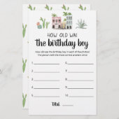 Hoe oud was het 'Birthday Boy'-spel (Voorkant / Achterkant)