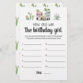 Hoe oud was het 'Birthday Girl game'? (Voorkant / Achterkant)