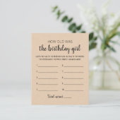 Hoe oud was het Birthday girl op Birthday Party? (Staand voorkant)