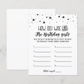 Hoe oud was het Birthday girl op Birthday Party? (Voorkant / Achterkant)