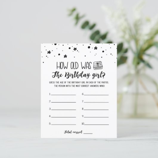 Hoe oud was het Birthday girl op Birthday Party? (Staand voorkant)