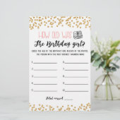 Hoe oud was het Birthday girl op Birthday Party? (Staand voorkant)