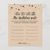 Hoe oud was het Birthday girl op Birthday Party? (Voorkant)