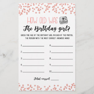 Hoe oud was het Birthday girl op Birthday Party?