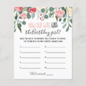 Hoe oud was het Birthday girl op Birthday Party? (Voorkant)