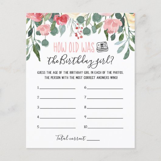 Hoe oud was het Birthday girl op Birthday Party? (Voorkant)