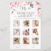 Hoe oud was het bruid Vrijgezellenfeest spel (Voorkant)