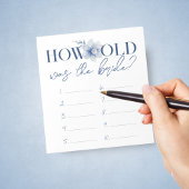 Hoe oud was het bruidsspel antwoordblad notitieblok