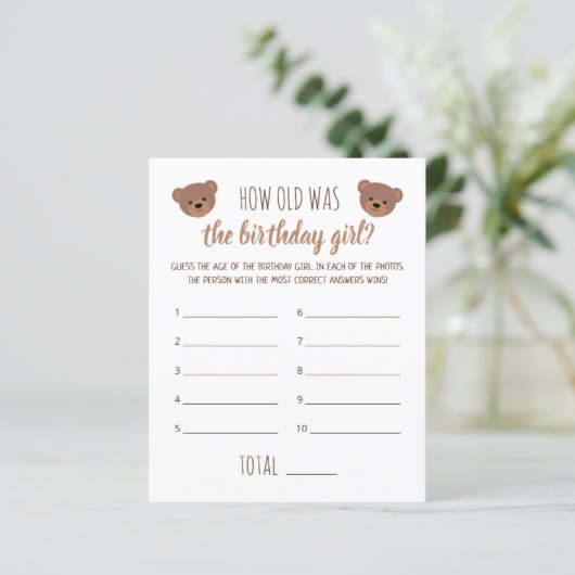 Hoe oud was het meisje dat jarig was fotospel (Staand voorkant)