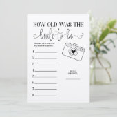 Hoe oud was het schoenspel van de toekomstige brid programmakaart (Staand voorkant)