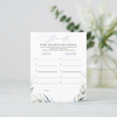 Hoe oud was het spel van de BRIDE en de GROOM? (Staand voorkant)