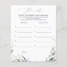 Hoe oud was het spel van de BRIDE en de GROOM?