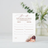 Hoe oud was het spel van de BRIDE en de GROOM? (Staand voorkant)