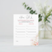 Hoe oud was het spel van de BRIDE en de GROOM? (Staand voorkant)