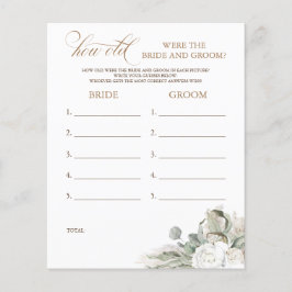 Hoe oud was het spel van de BRIDE en de GROOM?