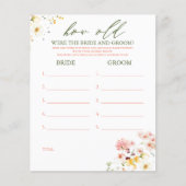 Hoe oud was het spel van de BRIDE en de GROOM? (Voorkant)