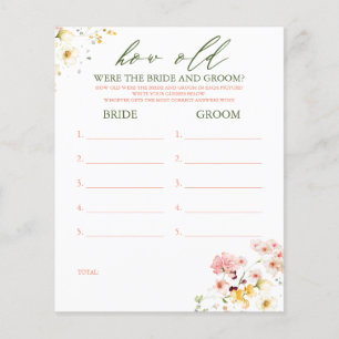 Hoe oud was het spel van de BRIDE en de GROOM?