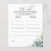 Hoe oud was het spel van de BRIDE en de GROOM? (Voorkant)