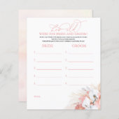 Hoe oud was het spel van de BRIDE en de GROOM? (Voorkant / Achterkant)