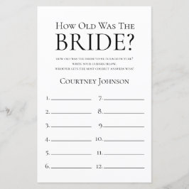 Hoe oud was het spel van het Vrijgezellenfeest Bri