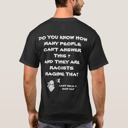 HOE OUD WAS JE TOEN JE BEGON TE LIJDEN T-SHIRT (Achterkant)