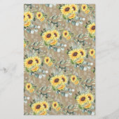 Hoe oud was ze Greenery Sunflower Game Card Flyer (Achterkant)