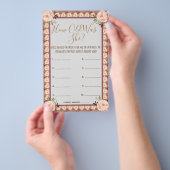 Hoe oud was ze? Roze Lijst Kaart (Hand)