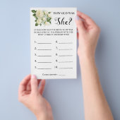 Hoe oud was ze? White Rose spelkaart Flyer (Hand)