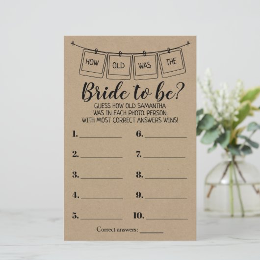 Hoe oud was ze? Ze doukte tweetalig spel (Staand voorkant)