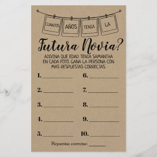 Hoe oud was ze? Ze doukte tweetalig spel (Achterkant)