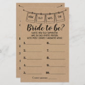 Hoe oud was ze? Ze doukte tweetalig spel (Voorkant / Achterkant)