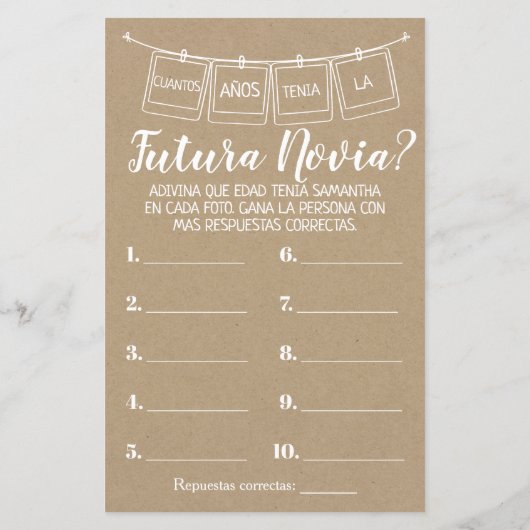 Hoe oud was ze? Ze doukte tweetalig spel (Achterkant)