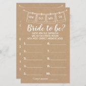 Hoe oud was ze? Ze doukte tweetalig spel (Voorkant / Achterkant)