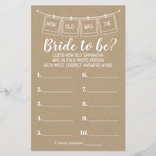 Hoe oud was ze? Ze doukte tweetalig spel (Voorkant)